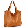 PELLE LAVATA Damska Skórzana Torebka ShopperBag A4 Old Look Minimalistyczna
