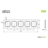 Liregus Penkiavietis rėmelis EPSILON, baltas