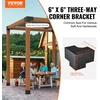 Vevor 6x6 pergolos laikiklių rinkinys, 3 krypčių