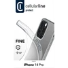 Cellular Line Cellularline Fine - dėklas skirtas Apple iPhone 14 Pro Transparent