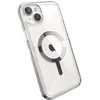 Speck Gemshell Grip + MagSafe - dėklas skirtas Apple iPhone 15 Plus / Apple iPhone 14 Plus Clear / Chrome Finish