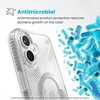 Speck Presidio Perfect-Clear Grip ClickLock & MagSafe - dėklas skirtas Apple iPhone 16 Plus Clear / Chrome Finish / Serene Sidabrinis