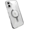 Speck Presidio Perfect-Clear Grip ClickLock & MagSafe - dėklas skirtas Apple iPhone 16 Plus Clear / Chrome Finish / Serene Sidabrinis