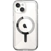 Speck Gemshell Grip + MagSafe - dėklas skirtas Apple iPhone 16e / Apple iPhone 15 / Apple iPhone 14 / Apple iPhone 13 Clear / Chrome Finish