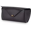 Solier Accessories Personalized genuine leather spectacle case Solier SA37 juodas
