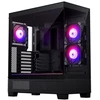 Ausinės Phanteks XT View langai su grūdintu stiklu, D-RGB – juodas