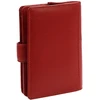 Moteriška natūralios odos piniginė Pierre Cardin, 10 × 13,5 × 3,5 cm, raudona