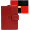 Moteriška natūralios odos piniginė Pierre Cardin, 10 × 13,5 × 3,5 cm, raudona