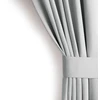 Pilka užuolaida su kilpomis AmeliaHome 140 × 245 cm