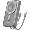 Pilkas 10000 mAh MagSafe išorinis akumuliatorius su stovu