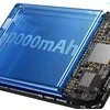 Pilkas 10000 mAh MagSafe išorinis akumuliatorius su stovu