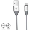 Pilkas micro USB duomenų laidas 2,1 A, 1,2 m