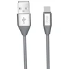 Pilkas micro USB duomenų laidas 2,1 A, 1,2 m
