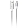 Devia Pilkas Micro USB įkrovimo laidas, 2 m