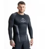 Pilki ilgomis rankovėmis rashguard su DBX Bushido logotipu