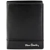 Vyriška odinė piniginė Pierre Cardin YS605 326 juoda raudona