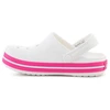 Pink CROCS CROCBAND vaikiškos klumpės, baltos/rožinės (Rožinis CRUSH), 207006-6WU