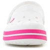 Pink CROCS CROCBAND vaikiškos klumpės, baltos/rožinės (Rožinis CRUSH), 207006-6WU