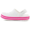 Pink CROCS CROCBAND vaikiškos klumpės, baltos/rožinės (Rožinis CRUSH), 207006-6WU