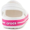 Pink CROCS CROCBAND vaikiškos klumpės, baltos/rožinės (Rožinis CRUSH), 207006-6WU