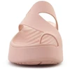 Pink CROCS GETAWAY PLATFORM TOE LOOP sandalės, spalva: Rožinė Caramel, 210834-7AF