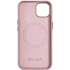 Pink iCarer Litchi Premium odinis dėklas iPhone 14 Plus magnetinis odinis dėklas su MagSafe Rožinė (WMI14220711-PK)