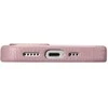 Pink iCarer Litchi Premium odinis dėklas iPhone 14 Plus magnetinis odinis dėklas su MagSafe Rožinė (WMI14220711-PK)