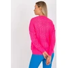 Pink Megztinis Sweter Damski LC 8022.04P Fluo Rožinė - Rue Paris