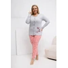 Pink Moteriška pižama ilgomis rankovėmis Plus Size Forever Rožinė