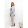 Pink Moteriška pižama Plus Size Forever Rožinė