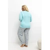 Pink Moteriška pižama Plus Size Forever Rožinė