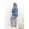 Pink Moteriška pižama Plus Size Forever Rožinė