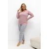 Pink Moteriška pižama Plus Size Forever Rožinė
