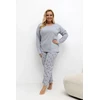 Pink Moteriška pižama Plus Size Forever Rožinė
