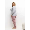 Pink Moteriška pižama Plus Size Forever Rožinė