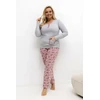 Pink Moteriška pižama Plus Size Forever Rožinė