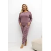 Pink Moteriška pižama plus size Forever Rožinė