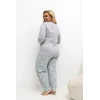 Pink Moteriška pižama Plus Size Forever Rožinė