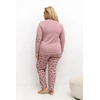Pink Moteriška pižama Plus Size Forever Rožinė
