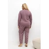 Pink Moteriška pižama plus size Forever Rožinė