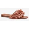 Pink Moteriškos plokščios šlepetės su kutais Dirty Rožinė Rialle