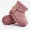 Pink Vaikiški sniego batai su kailiais su mažomis ausimis Rožinė Betty