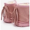 Pink Vaikiški vilnoniai sniego batai su kutais Rožinė Mikyla