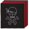 Piratų servetėlės 33 x 33 cm – Vakarėlio dekoracijos