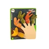 Pirštukinės lėlės Lean Toys Dinozaurai, 5 vnt., 4x8x2 cm