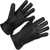 Juodos odinės moteriškos pirštinės su polar touch finger BELTIMORE K40