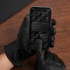 Pirštinės skórzane vyrams polar miś DOTYK touch finger juoda klasyczne BELTIMORE K33