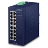 Šakotuvas PLANET IGS-1600T tinklo komutatorius Ne-valdomas L2 Gigabit Ethernet (10/100/1000) Mėlyna