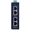 Šakotuvas PLANET Industrial 2-port 10/100/1000T Gigabit Ethernet (10/100/1000) Maitinimas per Eternetą (PoE) Mėlyna