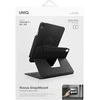 Dėklas UNIQ Rovus Snapmount Magnetic 360 Rotating Detachable skirtas Apple iPad Air 11" (M2/M3) / Apple iPad Air 10.9" (2022/2020) juodos spalvos
